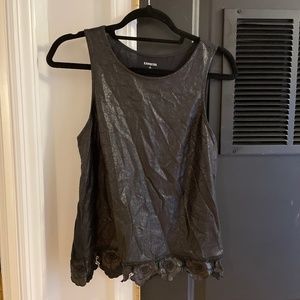 EXPRESS Faux Leather Top